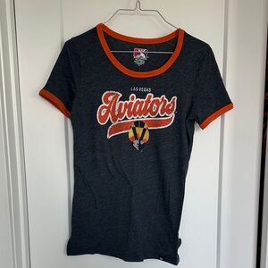 New Era Dark Gray and Orange Las Vegas Aviators Women's Top